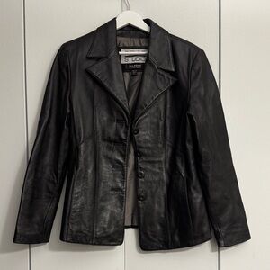 Pelle Studio Black Woman’s Leather Jacket Size Small